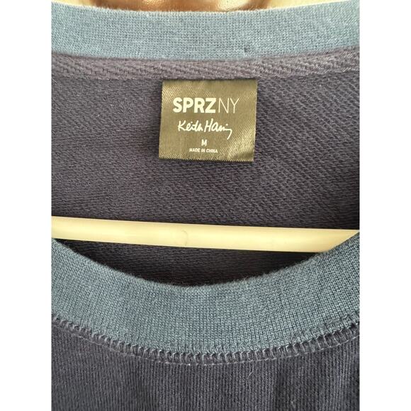 Keith Haring x Uniqlo SPRZ NY Graphic Sweatshirt – Navy Blue – Size M - Picture 4 of 6